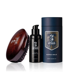 Luxury Beard Brush + Oil Combo