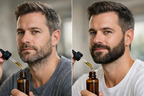 Beard Oil Before and After Example